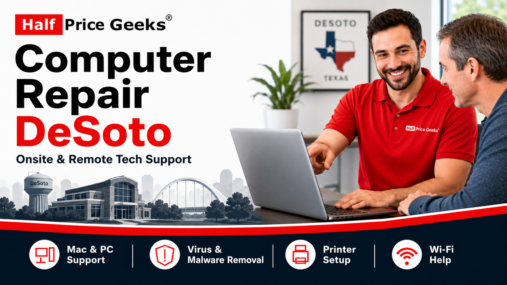 Computer Repair DeSoto TX | Onsite & Remote Tech Support