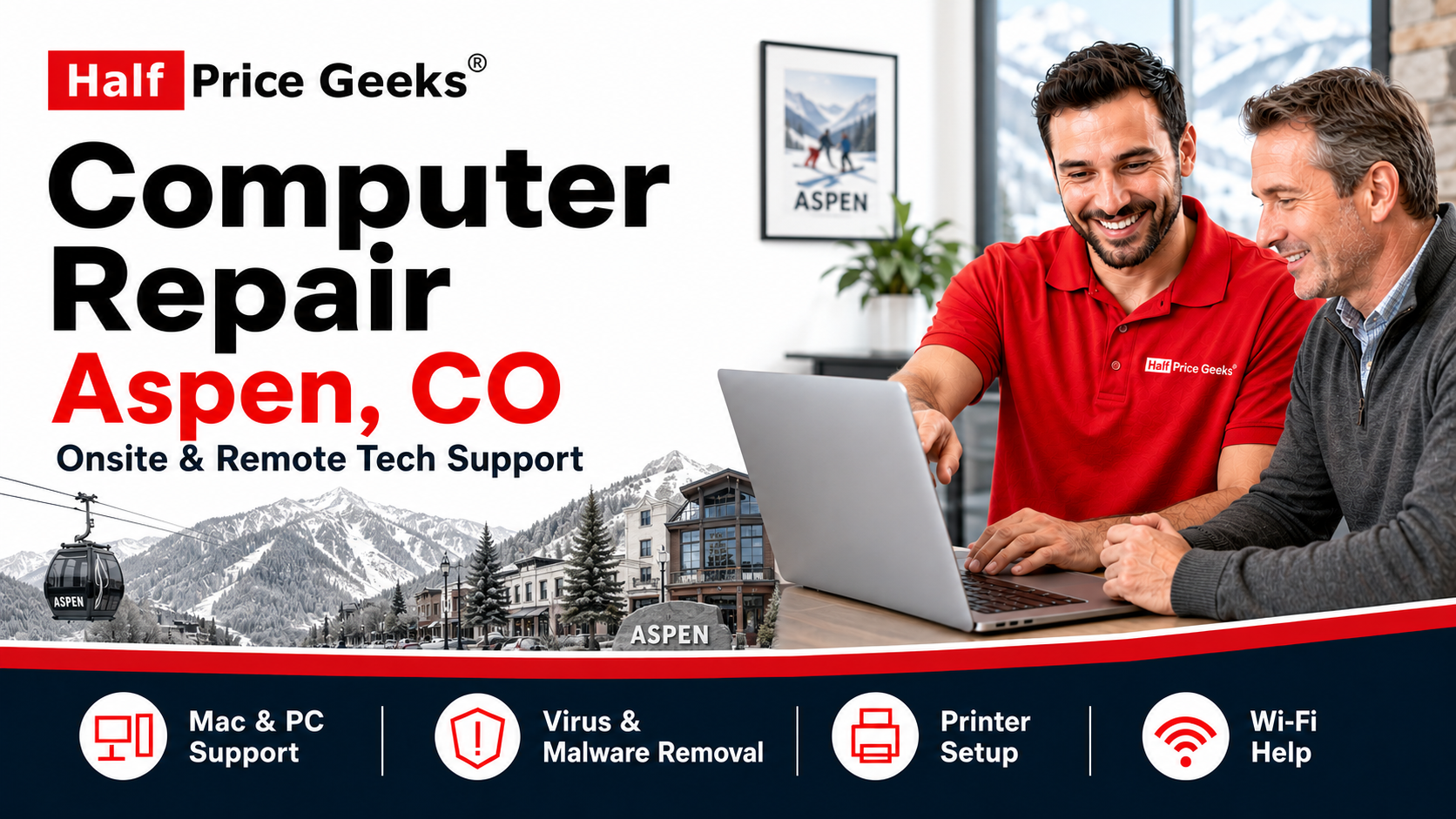 Computer Repair Aspen CO Remote And Onsite Tech Support