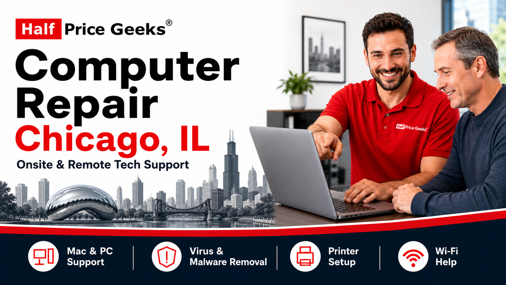 Computer Repair Chicago IL | Remote & Onsite Tech Support