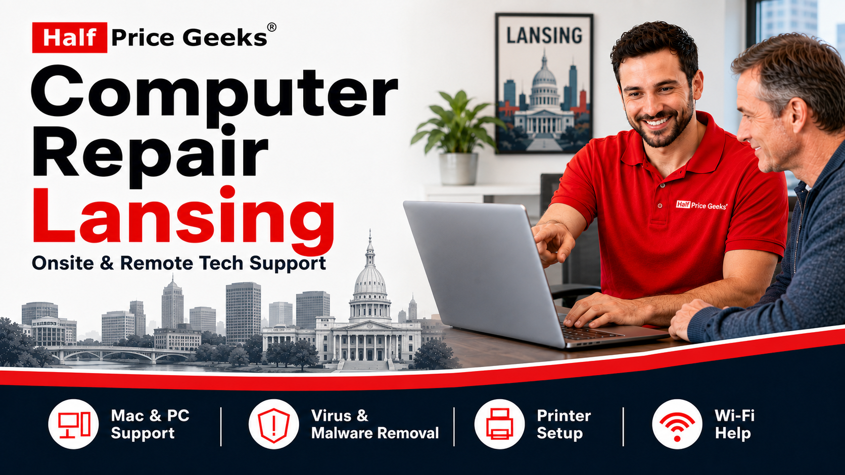 Computer Repair Lansing MI | Remote And Onsite Tech Support