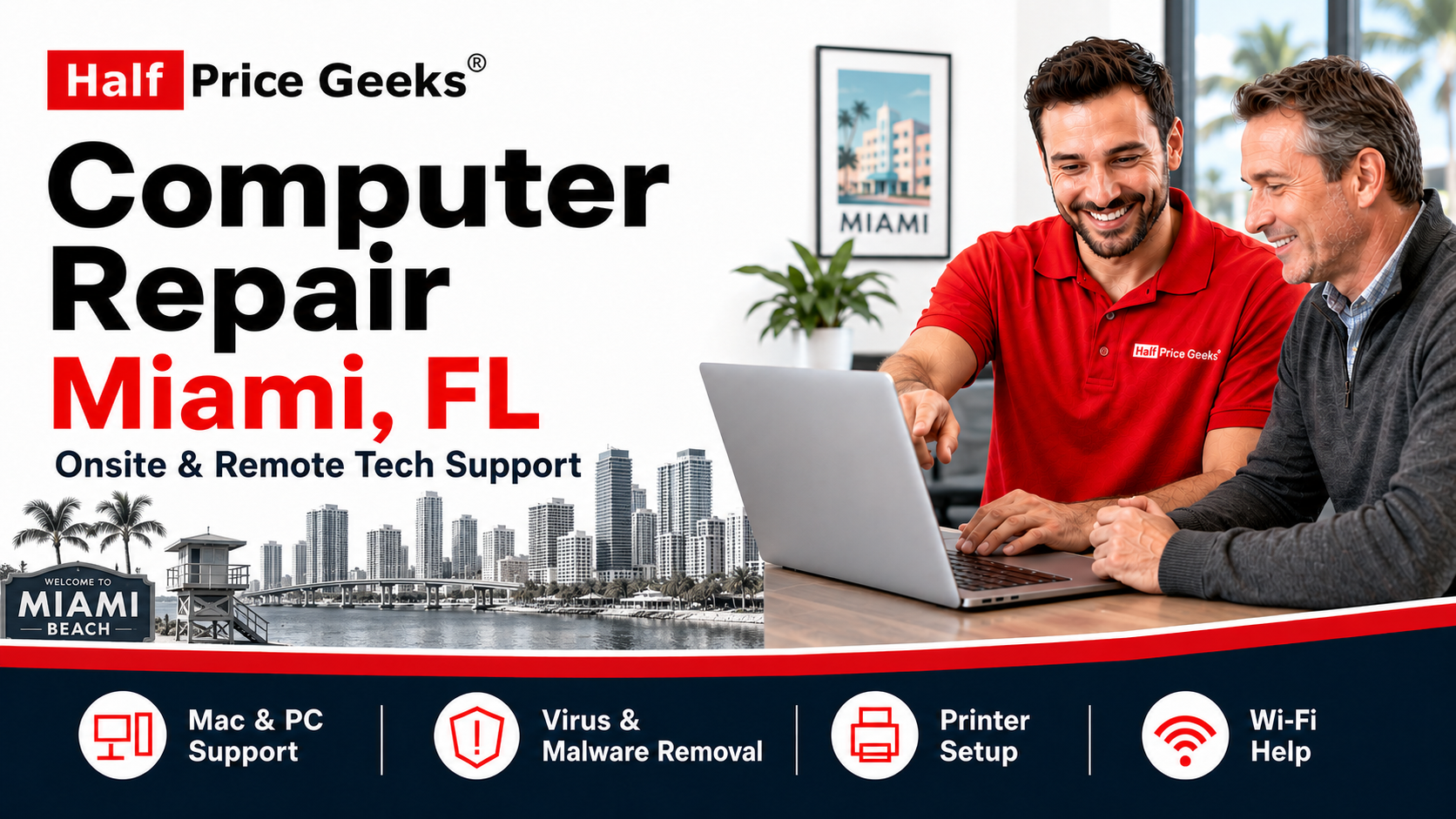 Computer Repair Miami FL | Remote & Onsite Tech Support